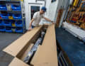 Voller Karton, sauber verpackt.