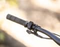 The unobtrusive Shimano remote on the Moterra SL shines with good ergonomics.