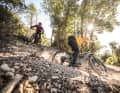 Downhill, the Cannondale is in its element. The competition is clearly left behind.