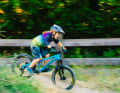 The youngest offspring can already shred away with it...