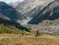 Away from the bike park, a number of single trails await bikers - almost always with panoramic views.