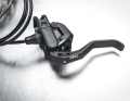 The brake lever and the clamp are made of aluminium, only the middle section is made of Magura's Carbotecture. In this way, Magura aims to create the perfect compromise between weight, tightness and durability.
