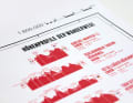 The altitude profiles of the routes are printed on the large map of the Alps.