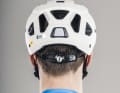 The height adjustment is lateral, not at the rear as with Alpina, KED and Giro. This makes the system a little less stable on the head.