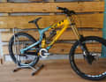 The World Cup bike from 2010, still with 26-inch wheels of course. Whose bike was that, please take a guess...