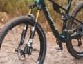 With increased suspension reserves and revised geometry, the Track Race is now a carbon full-suspension bike with 120 millimetres of travel at the front and rear.