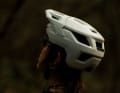 Typical for trail and enduro helmets, the shell is pulled deep into the neck for more protection