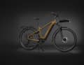 The second model is the eFloat HD, a cargo bike with an additional front carrier, two-legged kickstand, mudguards and touring tyres