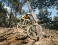 Not just for show: the low-set top tube not only gives the Unno its futuristic look, it also improves freedom of movement on radical descents.