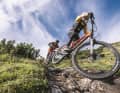 The SR Suntour is the stiffest enduro suspension fork in the test.