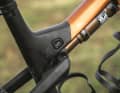 Canyon skilfully hides almost all the bolts on the rear triangle of the new full-suspension bike for a tidy look.