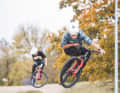Mountain bikers learn to fly particularly easily on a dirt bike. A little style comes naturally over time.