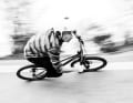 FREERIDE editor Laurin Lehner shreds through the pump track in a frenzy of speed.