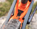 Attention to detail: Thanks to the mini mudguard, no dirt collects in the lower lever position of the rear triangle.
