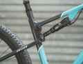 The rocker is minimalist and is articulated by the lightweight Flexstay rear triangle.