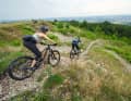 The trail descent from the Friesener Warte in the south-east of the city.
