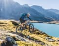 Playful handling? Not all the bikes in the test feel as comfortable on the descents as the models from Giant (pictured) and Specialized, Canyon and Rocky.
