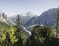 One of the viewpoints on the high-level trail above Col Drusciè. But that's just the beginning of the panorama.