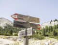 On the classic Fanes tour, you would come up here from Pederü. Not much easier, however, as there is also a ramp.