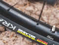 The Mavic rims are very narrow.