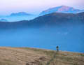 The trail runs for eight kilometres along the Monte Bar in Ticino at this altitude.