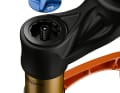 The air spring of the 34 SL has a larger volume than that of the predecessor model.