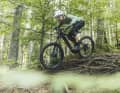 Off into the root tango! On slippery and demanding downhill sections, the bike stays on track more easily with K.I.S.