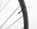 The carbon spokes weigh just 2.8 grams and, at 4000 newtons, are around 30 per cent stronger than a steel spoke.