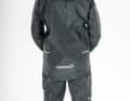 The Goretex Pro finish means that the fabric consists of three layers. In practice, it is a little stiff and crackles/rattles.