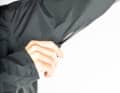 Practical features of the fjørå rain jacket: large underarm ventilation...