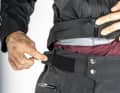 The waistband can also be adjusted with Velcro.