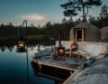 The whole camp can be dismantled again when it is no longer needed, almost without leaving a trace - nature is happy and the guests find it very stylish.