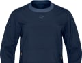 The Norrøna tamok Alpha Crewneck Midlayer is also available for women. Here in Indigo Night...