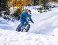 BIKE unterwegs auf der Skipiste - das ist eine ganz neue Art des Mountainbikens!