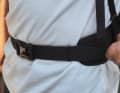 The hip belt on the Mission Pro secures the rucksack well when loaded.