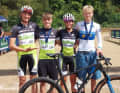 Das BIKE Junior Team (von links): Max Ebrecht, Nico Brandl, Paulina Lange und Elias Hückmann