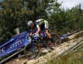Volle Konzentration im Downhill.