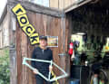 Cult welder Paul Sadoff in front of his workshop in Santa Cruz, California.