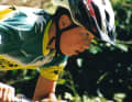 Focussed! Little Nino during a race.