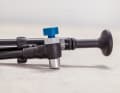 The angled valve head has a decoupling, but does not fit on all valves