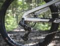 Sram's GX Eagle Transmission works wirelessly and makes gear changes particularly smooth under load.