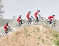You don't have to jump a table. Skilful rolling is also sufficient to generate speed.