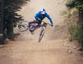 The Marin Quake in action. Team rider Matt Jones puts it across in the air. Yes, sir!