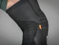 The seams are skilfully positioned around the hollow of the knee