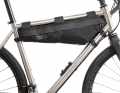 Die Race Frame Bag - für eine 1200-km-Tour sehr minimalistisch, denn sie fasst 4,5 Liter.