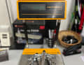 414,3 Gramm zeigt unsere Waage im BIKE-Testlabor an.