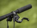 Racers appreciate lightweight foam grips. But not if they are constantly twisted, as on our test bike.