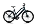 The low-step frame is available in one standard size only, but is designed to suit riders between 155 and 180 cm tall. The e-bike is available in off-white and teal.