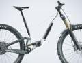 Above the shock, the voluminous down tube also has space for a puncture kit with a spare inner tube and a chain tool.