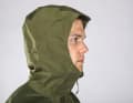 The hood fits perfectly without a helmet. With a helmet, the loud noises are annoying | Georg Grieshaber